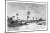 Indian Settlement on the Islands of San Blas Bay, C1890-null-Mounted Giclee Print