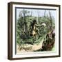 Indian Shaman from America Leading a Dance at a Ceremony.-null-Framed Giclee Print