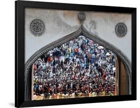 Indian Shiite Muslims Flagellate Themselves During a Procession, Hyderabad, India, January 30, 2007-Mahesh Kumar-Framed Photographic Print