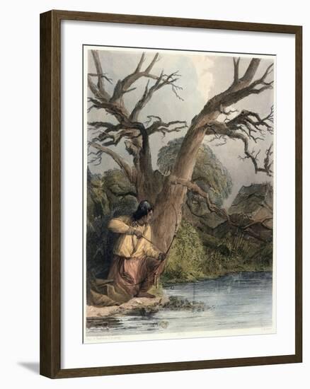 Indian Shooting Fish-Seth Eastman-Framed Giclee Print