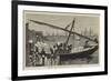 Indian Sketches, Landing Ice at Bombay-Joseph Nash-Framed Giclee Print