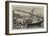 Indian Sketches, Landing Ice at Bombay-Joseph Nash-Framed Giclee Print