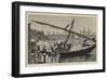 Indian Sketches, Landing Ice at Bombay-Joseph Nash-Framed Giclee Print