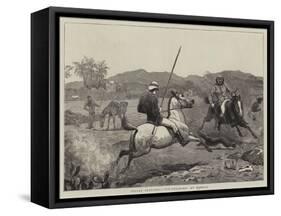 Indian Sketches, Pie-Sticking at Poonah-John Charlton-Framed Stretched Canvas