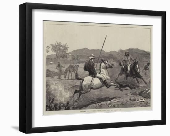 Indian Sketches, Pie-Sticking at Poonah-John Charlton-Framed Giclee Print