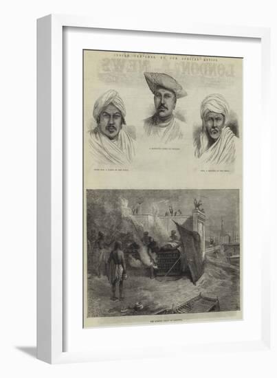 Indian Sketches-null-Framed Giclee Print