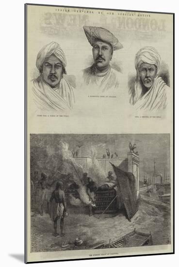 Indian Sketches-null-Mounted Giclee Print