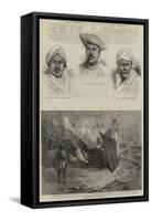 Indian Sketches-null-Framed Stretched Canvas