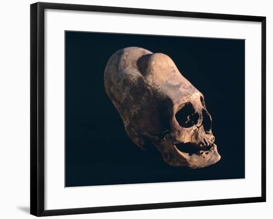 Indian Skull Showing a Typical Deformation, Artefact from the Necropolis in Paracas-null-Framed Giclee Print