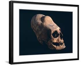 Indian Skull Showing a Typical Deformation, Artefact from the Necropolis in Paracas-null-Framed Giclee Print