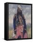 Indian soldier- early 20th century-Mortimer Ludington Menpes-Framed Stretched Canvas