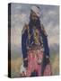 Indian soldier- early 20th century-Mortimer Ludington Menpes-Stretched Canvas