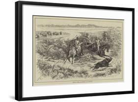 Indian Sports, Pig-Sticking at Cawnpore-null-Framed Giclee Print
