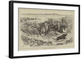 Indian Sports, Pig-Sticking at Cawnpore-null-Framed Giclee Print