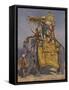 Indian state elephant - 19th century-Mortimer Ludington Menpes-Framed Stretched Canvas