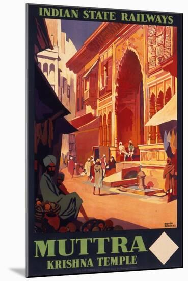 Indian State Railways Poster-null-Mounted Art Print