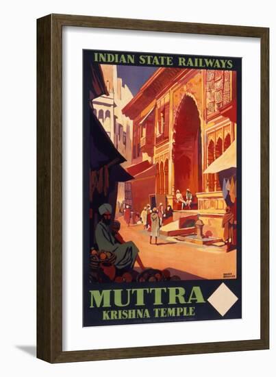 Indian State Railways Poster-null-Framed Art Print