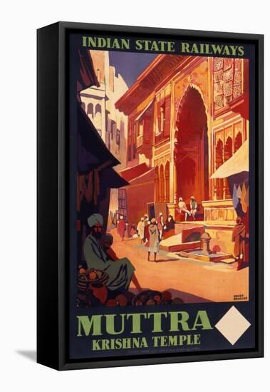 Indian State Railways Poster-null-Framed Stretched Canvas