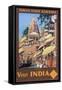 Indian State Railways Poster-null-Framed Stretched Canvas