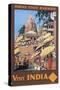 Indian State Railways Poster-null-Stretched Canvas