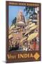 Indian State Railways Poster-null-Mounted Art Print