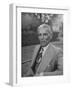 Indian Statesman Mohammed Ali Jinnah Sitting in His Garden-null-Framed Photographic Print