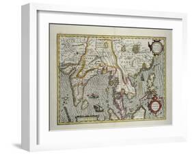 Indian Subcontinent to Philippines by Indonesian Archipelago and the Malay Peninsula, c.1600-Jodocus Hondius-Framed Giclee Print