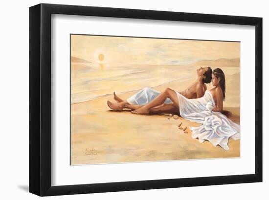 Indian Sunset Beach-Renate Holzner-Framed Art Print