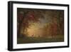 Indian Sunset: Deer by a Lake, c.1880-90-Albert Bierstadt-Framed Giclee Print