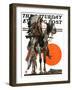 "Indian Sunset," Saturday Evening Post Cover, March 17, 1923-Joseph Christian Leyendecker-Framed Giclee Print