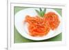 Indian Sweets Hot Jalebi on Green Mat-SNEHITDESIGN-Framed Photographic Print