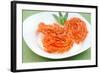 Indian Sweets Hot Jalebi on Green Mat-SNEHITDESIGN-Framed Photographic Print