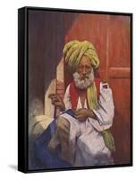 Indian tailor - early 20th century-Mortimer Ludington Menpes-Framed Stretched Canvas