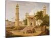 Indian Temple, Said to Be the Mosque of Abo-Ul-Nabi, Muttra, 1827-Thomas Daniell-Stretched Canvas