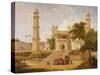 Indian Temple, Said to Be the Mosque of Abo-Ul-Nabi, Muttra, 1827-Thomas Daniell-Stretched Canvas