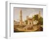 Indian Temple, Said to Be the Mosque of Abo-Ul-Nabi, Muttra, 1827-Thomas Daniell-Framed Premium Giclee Print