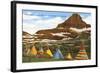 Indian Tepees, Glacier Park, Montana-null-Framed Art Print