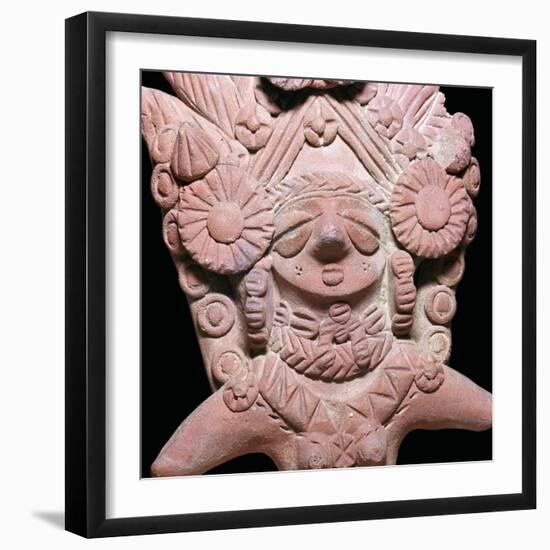 Indian terracotta bust of the mother-goddess Sar Dheri, 1st century. Artist: Unknown-Unknown-Framed Giclee Print