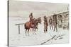 Indian Trading Post-Charles Marion Russell-Stretched Canvas