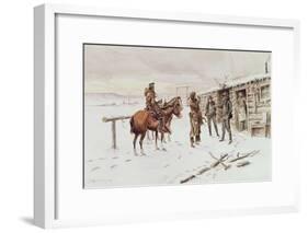 Indian Trading Post-Charles Marion Russell-Framed Giclee Print