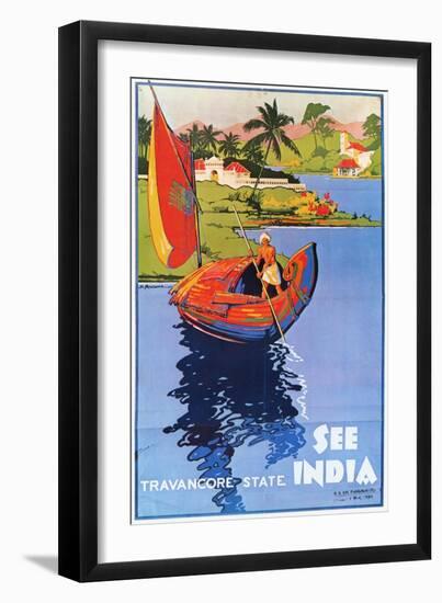 Indian Travel Poster, 1938-null-Framed Giclee Print