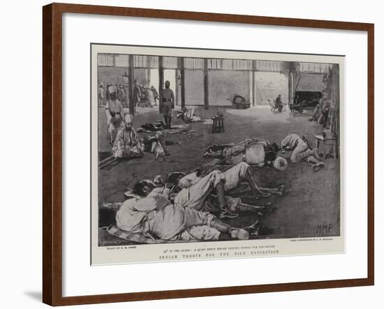 Indian Troops for the Nile Expedition-Henry Marriott Paget-Framed Giclee Print