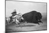 Indian Trying to Kill Buffalo-null-Mounted Giclee Print