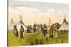 Indian Village near Spokane, Washington-null-Stretched Canvas