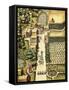 Indian Village of Secoton with Gardens-Theodor de Bry-Framed Stretched Canvas