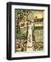 Indian Village of Secoton with Gardens-Theodor de Bry-Framed Art Print