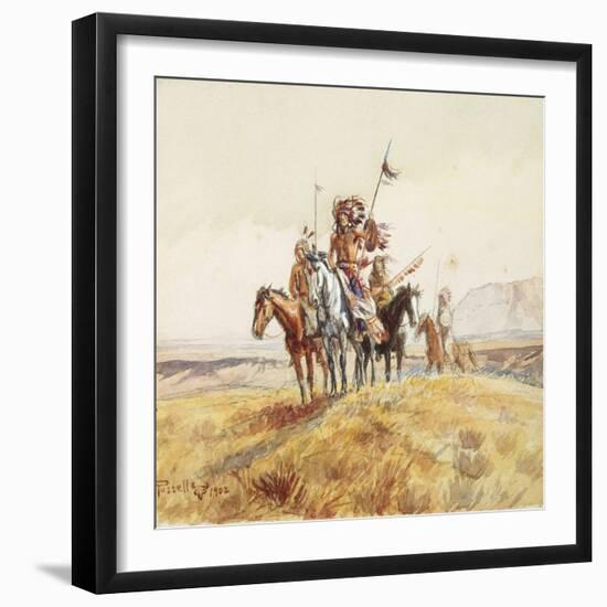 Indian War Party, 1902-Mary Cassatt-Framed Giclee Print