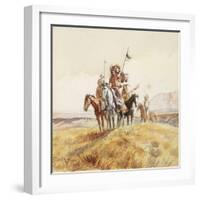 Indian War Party, 1902-Mary Cassatt-Framed Giclee Print