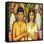 Indian Wedding; Casamiento Indio, (Oil on Canvas)-Alfredo Ramos Martinez-Framed Stretched Canvas