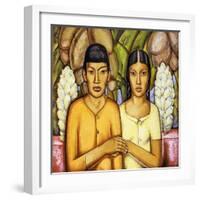 Indian Wedding; Casamiento Indio, (Oil on Canvas)-Alfredo Ramos Martinez-Framed Giclee Print